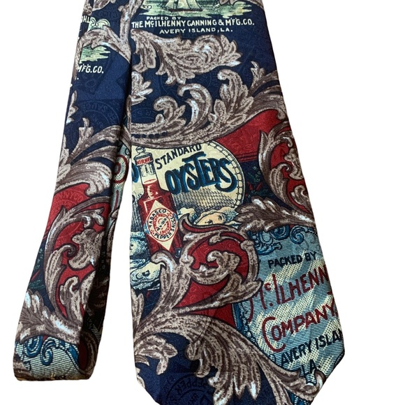 Tabasco Themed Novelty Print Silk Ties Set of 3 - Picture 5 of 13